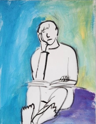 work_image_Reading a book_Gyubin Seong